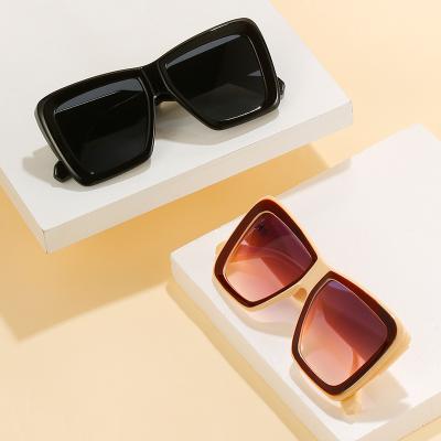 China Big Arrivals Sunglass Fashion Sun Glasses Square Sun Glasses UV Plastic Women Women 400 2022 New Age Men Double Color for sale