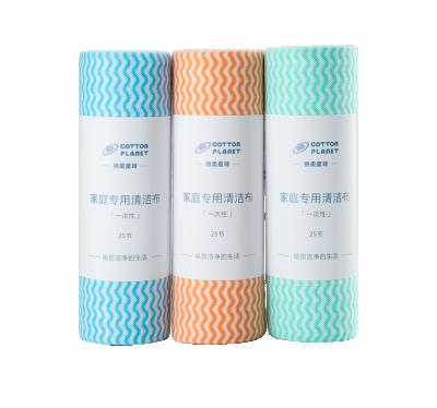 China Water Outlet Absorb Clean Water Non Wiping Lazy Custom Disposable Woven Fabric Cloth for sale