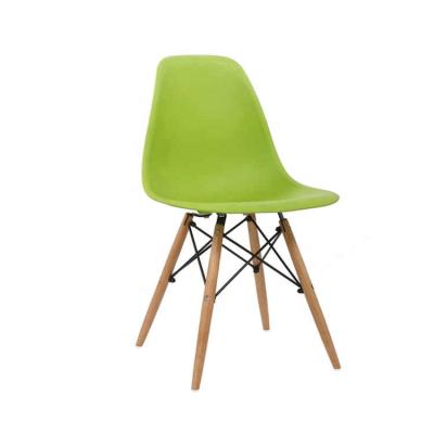 China Hot Luxury PP Hotel Chair Mid-Century Modern Designer Mid-Century Side Chair with PP Chair Surface, Beech Wood Legs for Kitchen, Dining Room for sale