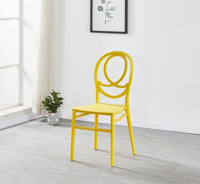 China Cooling Best Price Modern Yellow Plastic Dining Chair for sale