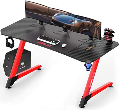 China Professional Gaming Workstation PC Gamer Table (Size) Computer Desk Gaming Desk Large Adjustable Z-shaped Mouse Pad for sale