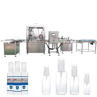 China CE Standard CLOTHING High Accuracy Spray Bottle Filling Capping Line with Factory Price for sale