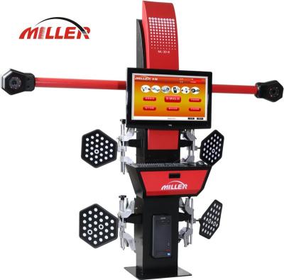 China MILLER supply red tire shop big wheel alignment 3d machine, led flash, 5000000 pixel camera (CE certification) ML-3D-2S/B for sale