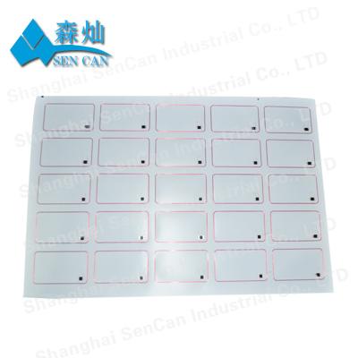 China Wholesale PVC 5*5 A4 prelam sheet 13.56mhz CPU1208-10 HF CPU1208-09 CPU1208-10 plastic chip waterproof/waterproof factory price inlay for making cards for sale