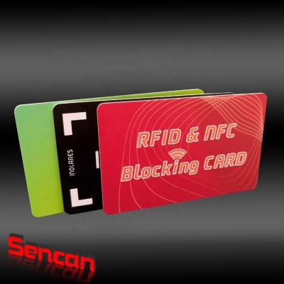 China Waterproof Rfid Card / Blocker / Signal Blocking Rfid Card / Wallet Using NFC Blocking Card Fast Ship for sale