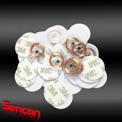 China Waterproof / 13.56mhz waterproof token diameter 25mm / 30mm nfc coin smart tag with sticker for sale