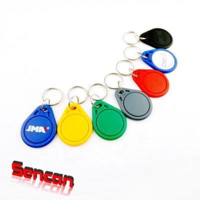 China Free sample waterproof/waterproof RFID 125khz SI HF 13.56mhz contactless keyfob keytag for access control for sale