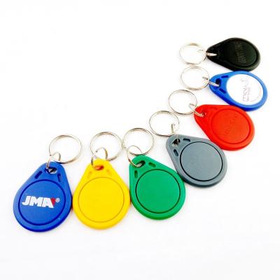 China ABS ID keyfob 125khz Tk4100 price community access control key chain waterproof/waterproof cheap fast delivery for sale