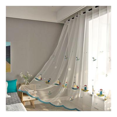 China Flame Retardant Fantasy Ready Made Room Simple Healthy White Sheer White Sheer Window Curtains for sale