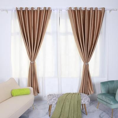 China Blackout Fashion Mix Coupling Solid Color Blackout Curtain With Korean Pattern Style Curtain Electric Cutout Fabric For Home for sale