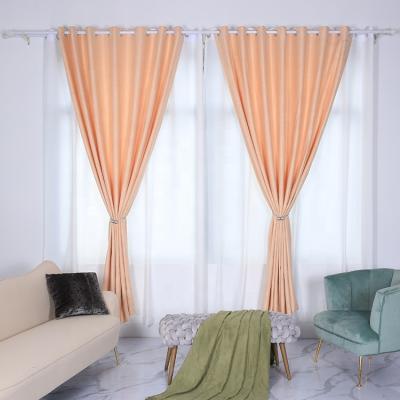 China Blackout Curtain Triple-Woven Fashion Bedroom Curtain Herringbone Style Solid Color Sets For Girl's Room for sale