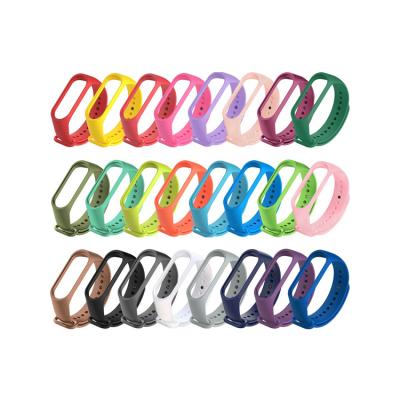 China Replacement Watchband Strap Belt Wrist Strap For Xiaomi Miband 3 4 Wrist Strap MI Band 3 Wristband Wrist Strap Straps Replacement Colorful Silicone for sale