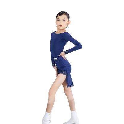 China Good Quality New Arrival Latin Ballroom Dance Dresses Practice Practice Children's Dresses for sale