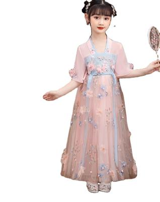 China 2022 Anti-wrinkle Special Sale Baby Girl Dress Baby Dresses Desgin Dresses Chinese Style Organic Canvas Dresses for sale