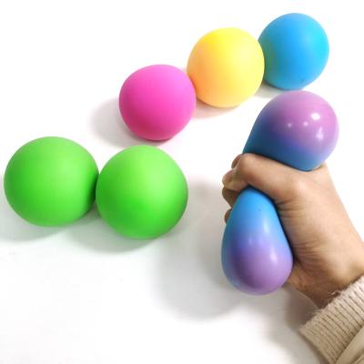 China Hot Selling Toys Squeeze Toys Changing Squishy Ball Toy Color Changing Stress Ball Eco-friendly Tpr Color Anti-stress Sensory Ball for sale