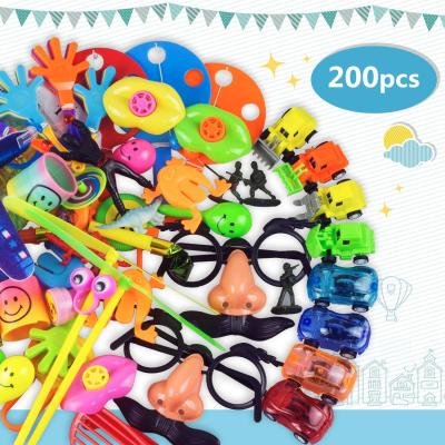 China 200 PCS Festival Decoration Set Gifts Toy Assortment Birthday Party Bulk Toys Treasure Box Toys For Kids Boys And Girls for sale