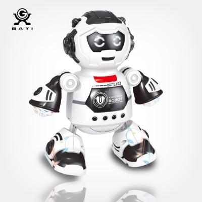 China 2021 Battery Operated Intelligent Robot Space Music Light Electronic Dancing Toy For Kids for sale