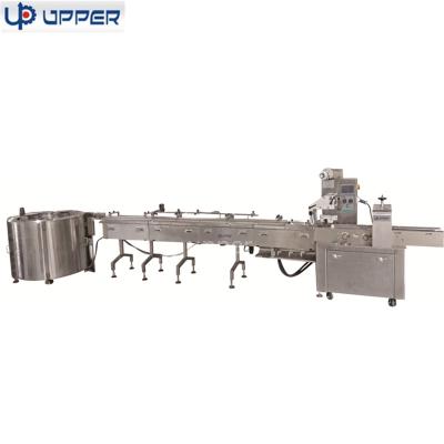 China Food Rice Bars Egg Roll Rotary Feeder Packing Line Automatic Flow Packing Machine for sale