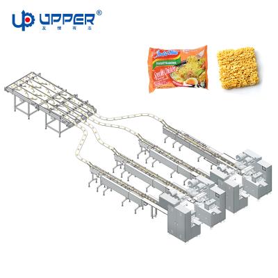 China Food Noodle Food Packaging Machine With Carton Filling And Sealing Processing Line for sale