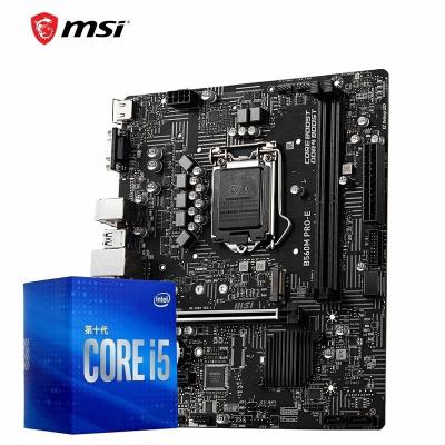 China MSI B560M/H510M desktop motherboard with 10400/10500/11400/11700 mainboard CPU assembly B560M PRO-E 10th generation I3 10105F small case assembly for sale