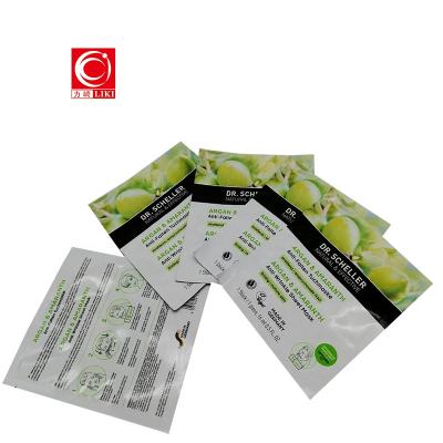 China Smart Barrier Bottle Shape Pouch For Facial Body Gel Moisture Seal Coffee Bag / Three Side Pouch for sale