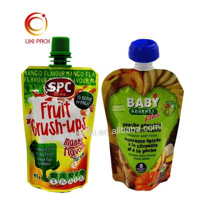 China barrier apple juice/baby food sauce/tomato/ketchup/salad/spout liquid bag for sale