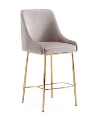 China Modern Stylish Gold Rental Metal Furniture High End Hotel Chair Stool With Back For Party Event for sale