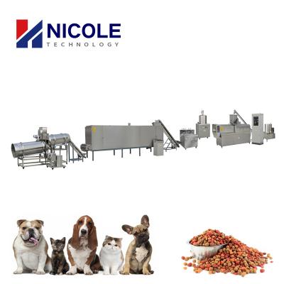 China Cat Automatic Feed Processing Dry Pet Cat Dog Bird Pellet Food Making Machinery Extruder for sale