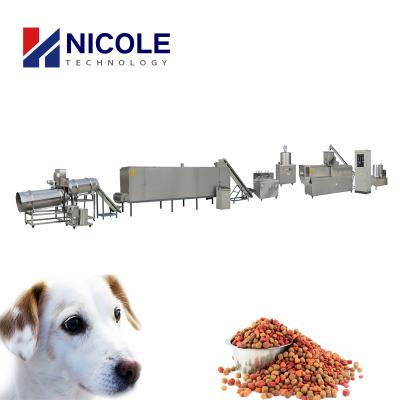 China Cat CE Automatic Pet Food Processing Dog Cat Food Pellet Making Twin Screw Extruder Machine for sale