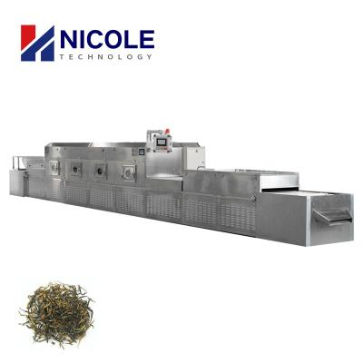 China Microwave Industrial Dehydration Stainless Steel Conveyor Belt Dryer For Tea Herbs Leaves for sale