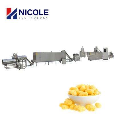 China Food Processing Machine Twin Screw Snacks Extruder Machine Corn Puffed Snacks Production Line For Sale for sale