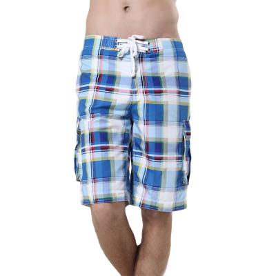 China High Quality Customized Antibacterial Mens 100% Combed Cotton Plaid Underwear Panties for sale