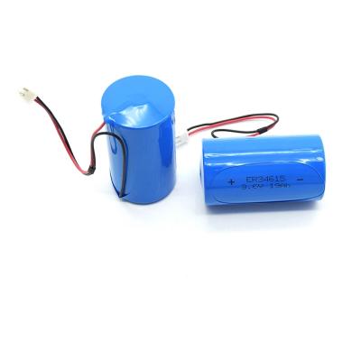 중국 toys er34615 3.6v 19000mah battery lithium d cell batteries er34615 battery lithium pack with strip 판매용