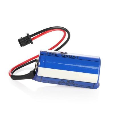 中国 Toys 3V 1600mAh Li-MnO2 CR17335SE-R CR17335 lithium battery with wires and cylindrical connector CR17335 cell battery 販売のため