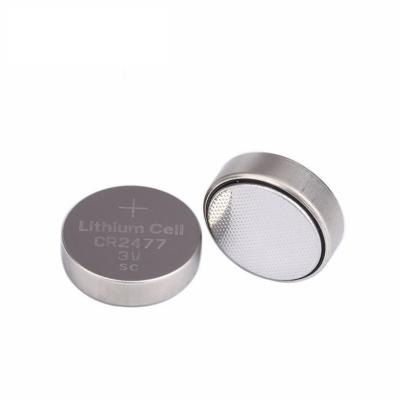 中国 Toys CR2477T 3V lithium battery cell cr2430 Cr 2450 button cell cr2477 with solder tag 販売のため