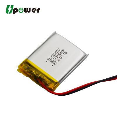 中国 Consumer Electronics for Moving Heart Rate Sensor 503035 3.7v 500mah Lithium Polymer Rechargeable Battery 販売のため