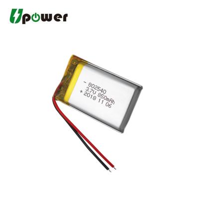 Cina RC Drone / Electric Devices 3.7V 600mAh 802540 LiPo Battery LP802540 Polymer Li-ion Battery With Wires And Connector in vendita