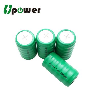 China nimh 7.2v 280mah rechargeable battery emergency pack 250H6A sealed Ni-MH button cell battery pack for sale