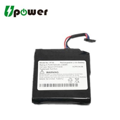 China For GPS Nevigator 3.7V 720mAh GPS VF3H Navigator Battery AHA11108002 For Tomtom Ignition 400 4.3