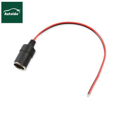 China Stereo Female Cigarette Lighter Socket Plug - 12V 24V Car Replacement Cigar Cable Connector Adapter Charger Power Cord for sale