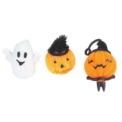 China TPR New Halloween Ghost White Pumpkin Head Toy for sale