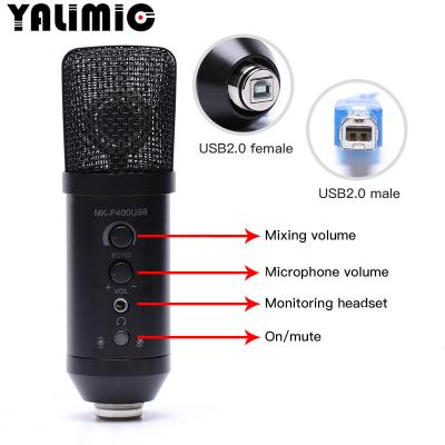 China USB Condenser Microphone Professional Studio Microphone Headset Microphone Cardioid Reverb Karaoke Monitor with Tripod for ComputerMulti-function for sale