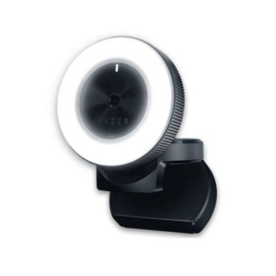 China Razer Kiyo Webcam 1080P 4MP HD Desktop Streaming Computer Camera with Multi-step Ring Light Lamp for Tik Tok Live Streaming Black for sale