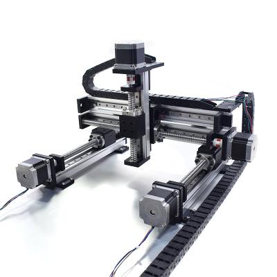 China Auto system KSV triaxial xyz stage cnc linear gantry robot 50-2000mm 4 axis cnc xyz linear guide linear xy table for robot arm for sale