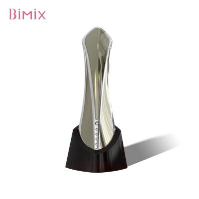 China Bimix 2021 5 In 1 Line Gold Metal V Wrinkle Slim Massager Skin Care Anti Facial 3d Electric Vibrator Shrinking Pore for sale