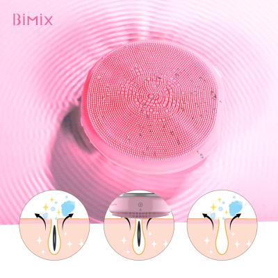 China Electric Pore Remover Bimix Deep Pore Silicone Facial Cleansing Brush Cleaner For Sensitive Skin for sale