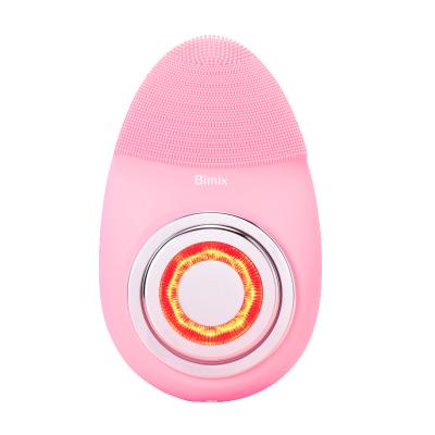 China Bimix Egg Sonic Vibrating Ultrasonic Face Massager DEEP CLEANSING Facial Cleansing Brush for sale