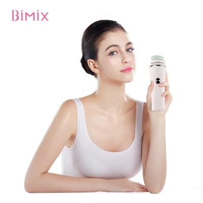 China DEEP CLEANSING 5 in 1 Waterproof Exfoliate Spinning Electric Cleanser Facial Cleansing Brush for sale