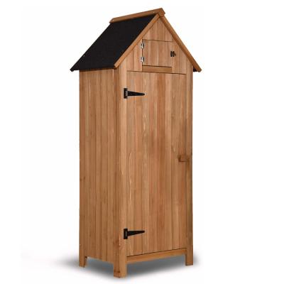 China Custom House Shape Vintage Lockers Storage Cabinet Wooden Tool Laid Large Toolbox With 4 Store Shelves for sale