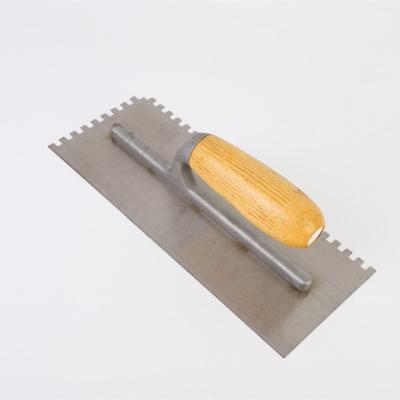 China SQUARE Handle Wood Trowel With U Notched for sale